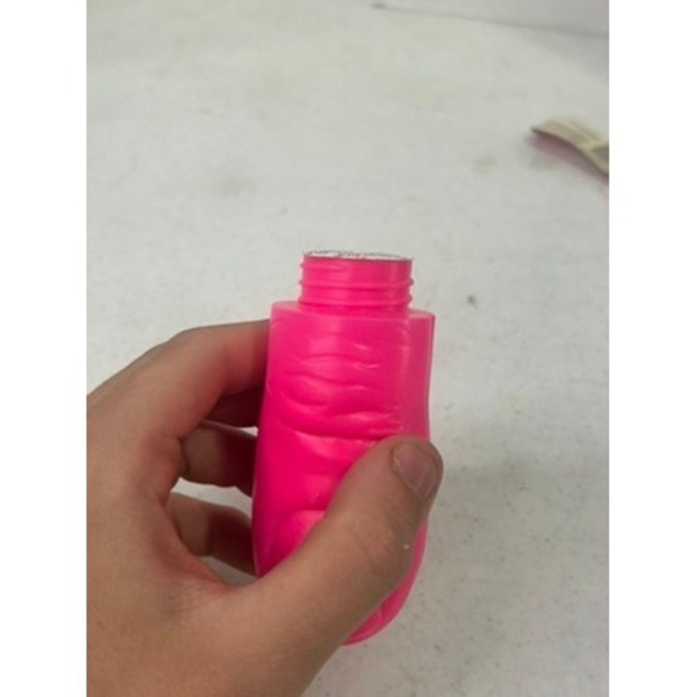 Vintage Bubble Thumb Gum Neon Pink Novelty Candy Container Sealed New Old Stock - Picture 4 of 4
